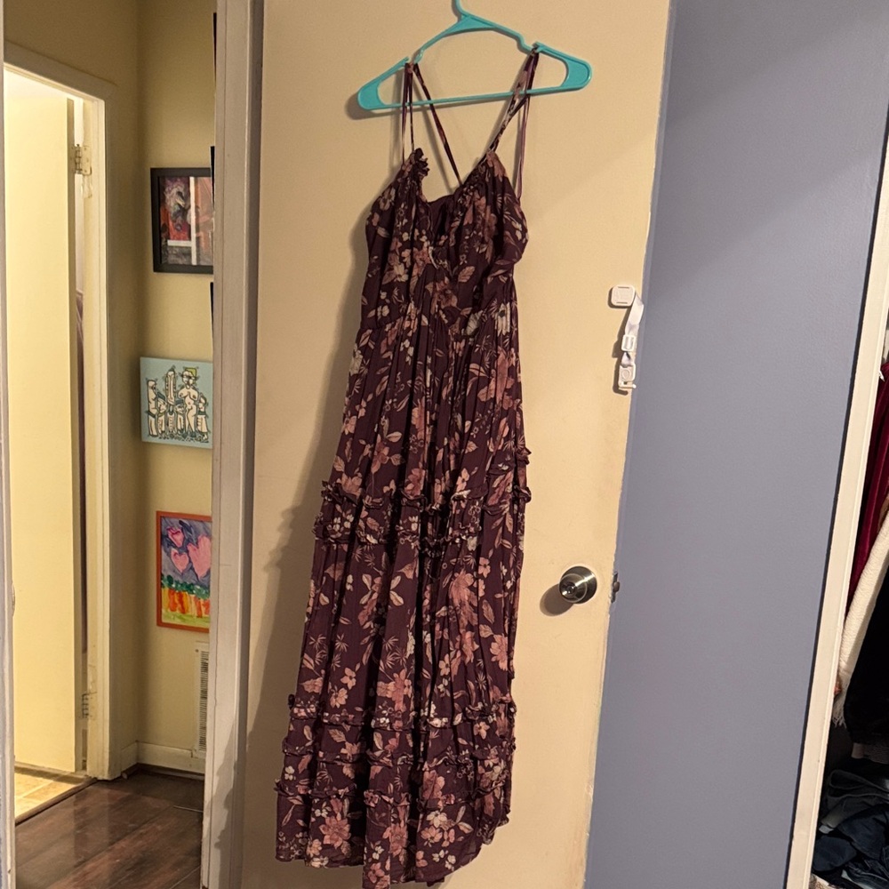 Floral Purple Maxi Dress